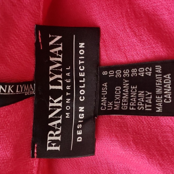 Frank Lyman Solid open front pink blazer - Picture 7 of 7